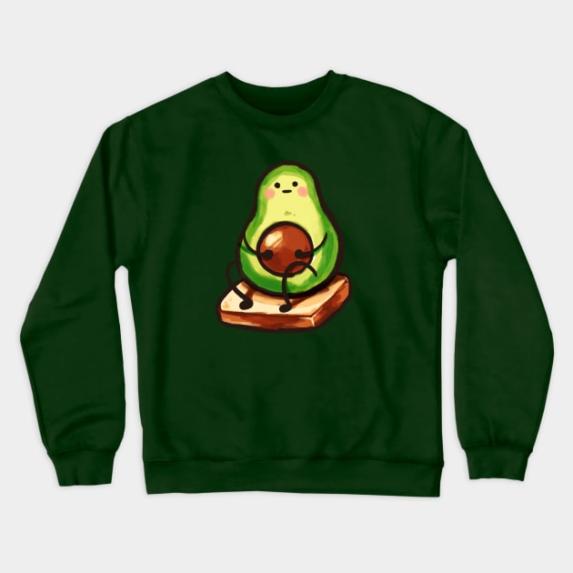 awkward avocado toast Crewneck Sweatshirt by mushopea